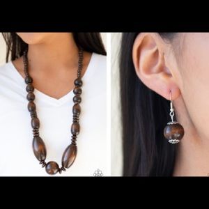 Necklace with matching earrings